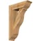 Ekena Millwork Funston Traditional Rough Sawn Bracket w/ Offset Brace, Western Red Cedar, 8"W x 26"D x 38"H BKT0806X26X38FST01RWR - alternate 1